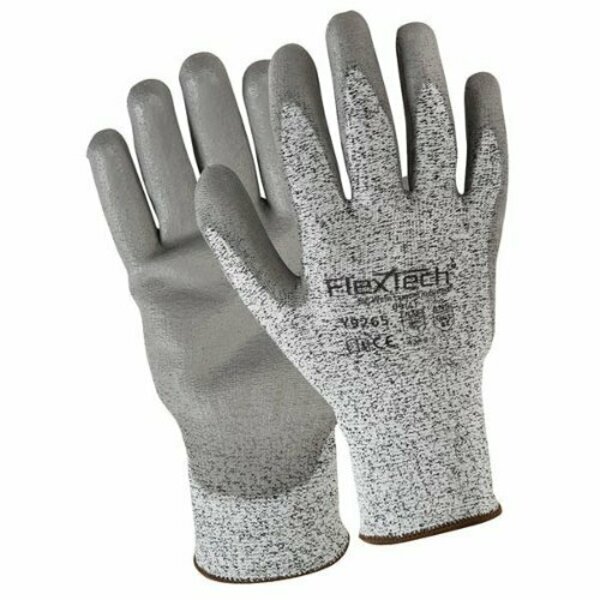 Wells Lamont Ind L Prod Polyurethane Palm Coated Gloves, Gray Speckle, SZ S, 12PK Y9265S